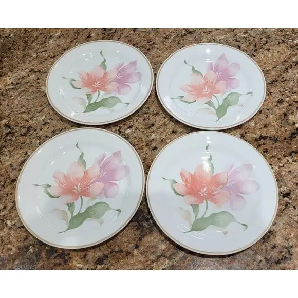 Corelle Pacifica Salad Plates 7 1/4" Corning Flowers (Set of 4) - Picture 10 of 10